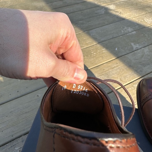 Allen Edmonds Dark Chili Fifth Avenue with Dainite Sole. Size 10D. Unworn. NWT. - Picture 4 of 5